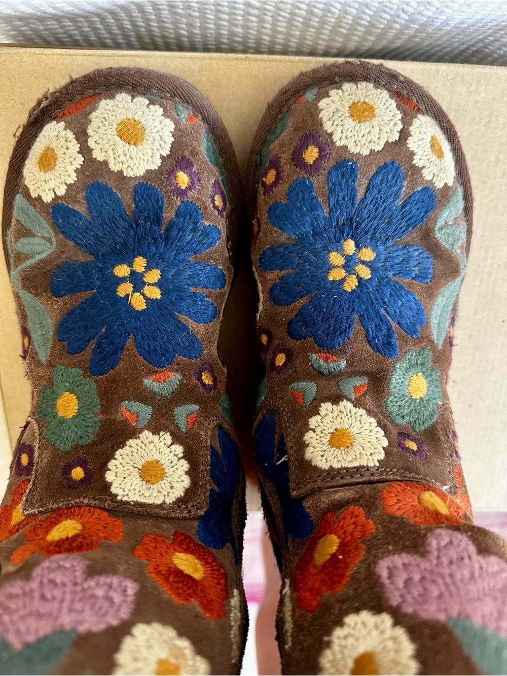 Vintage Y2K UGG Wahine Floral Embroidered Boots Women’s Size 5 Limited Edition - Picture 10 of 15